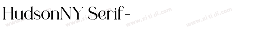 HudsonNY Serif字体转换